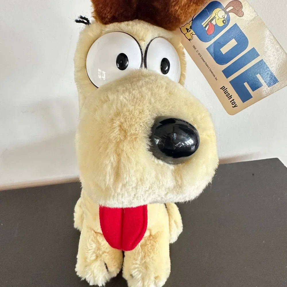 VTG Dakin Odie Plush Toy Garfield Fun Farm 1983 Stuffed Animal Dog with Tags